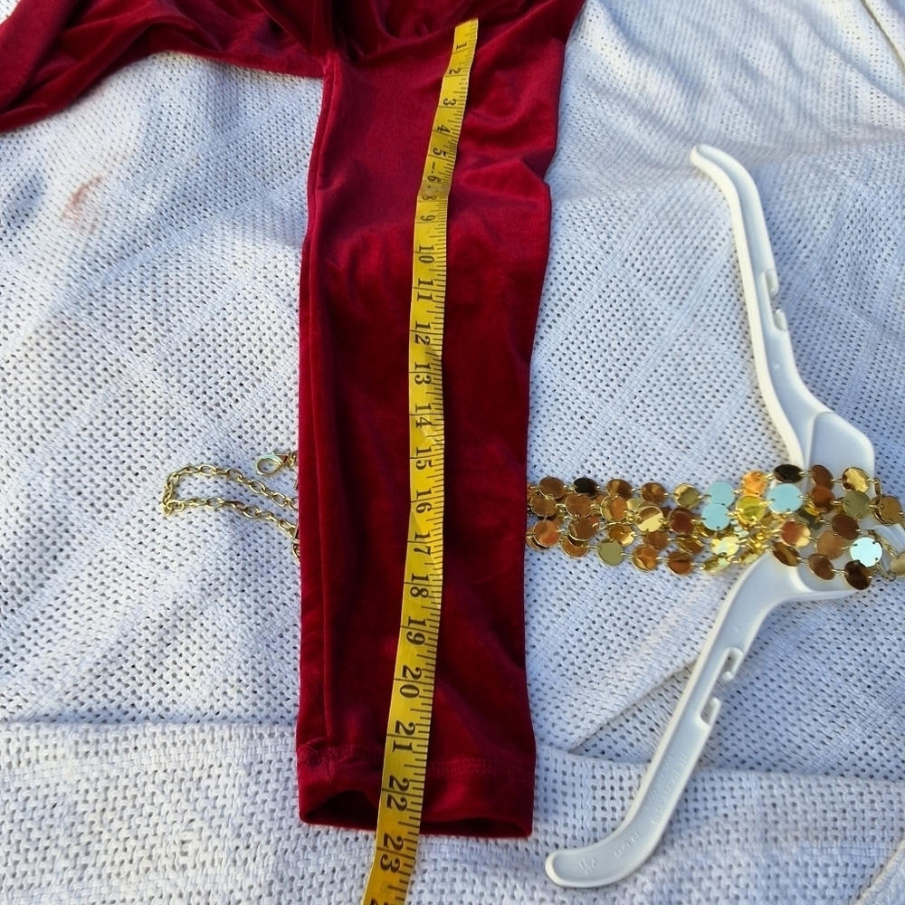 Streetwear vintage festive wine red Maxi dress M/L - Picture 7 of 12